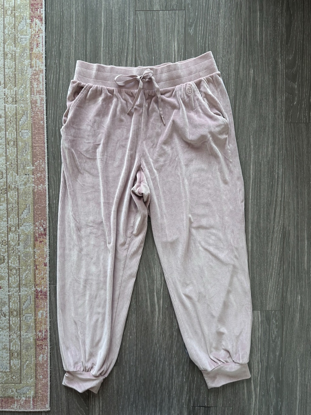 Victoria's Secret Dusty Pink Ribbed Jogger Pants